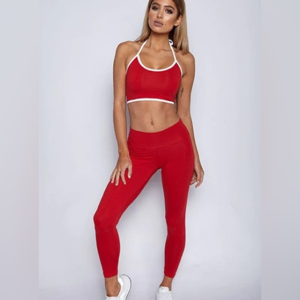 BABYBOO RED LEGGINGS SET